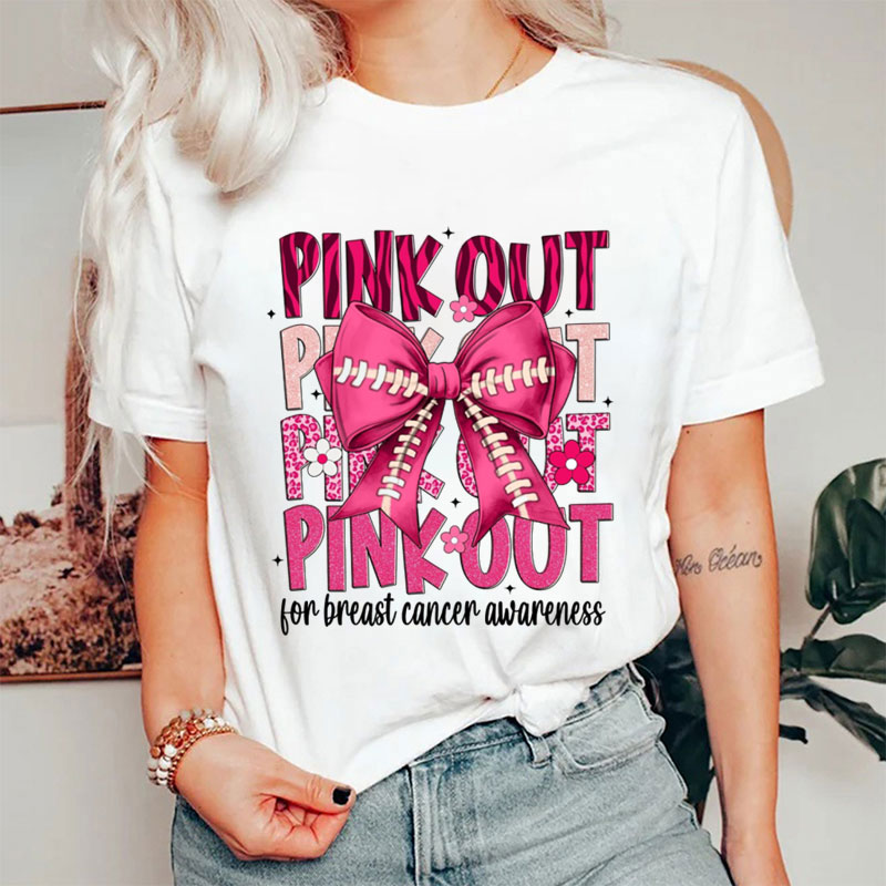 Pink Out For Breast Cancer Awareness T-Shirt