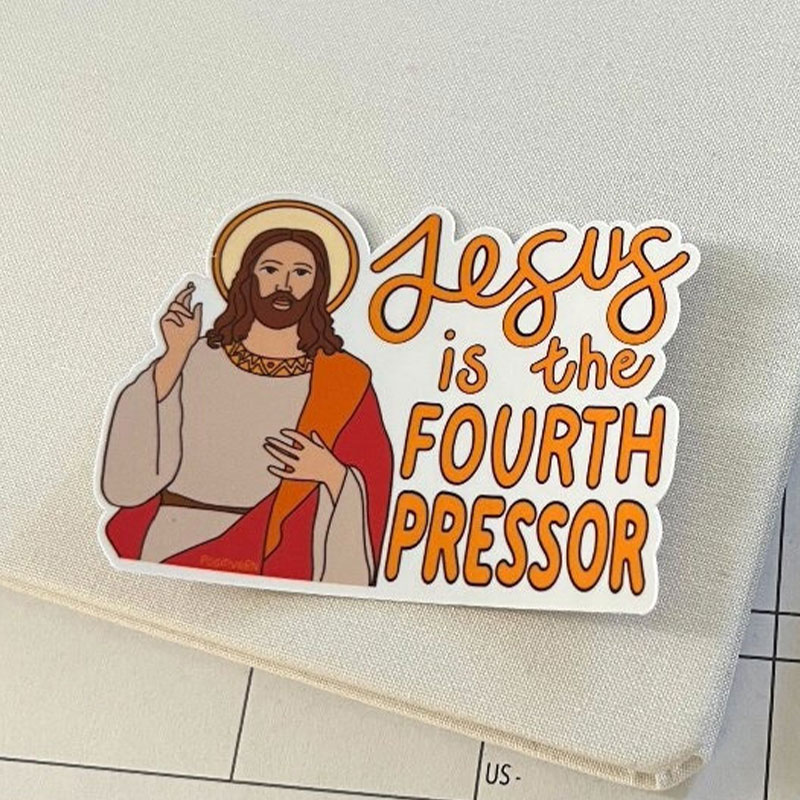 Jesus is the Fourth Pressor Nurse Stickers