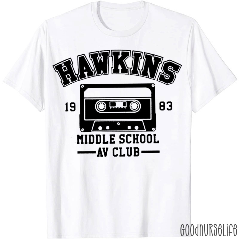 Hawkins Middle School AV Clue T-shirt