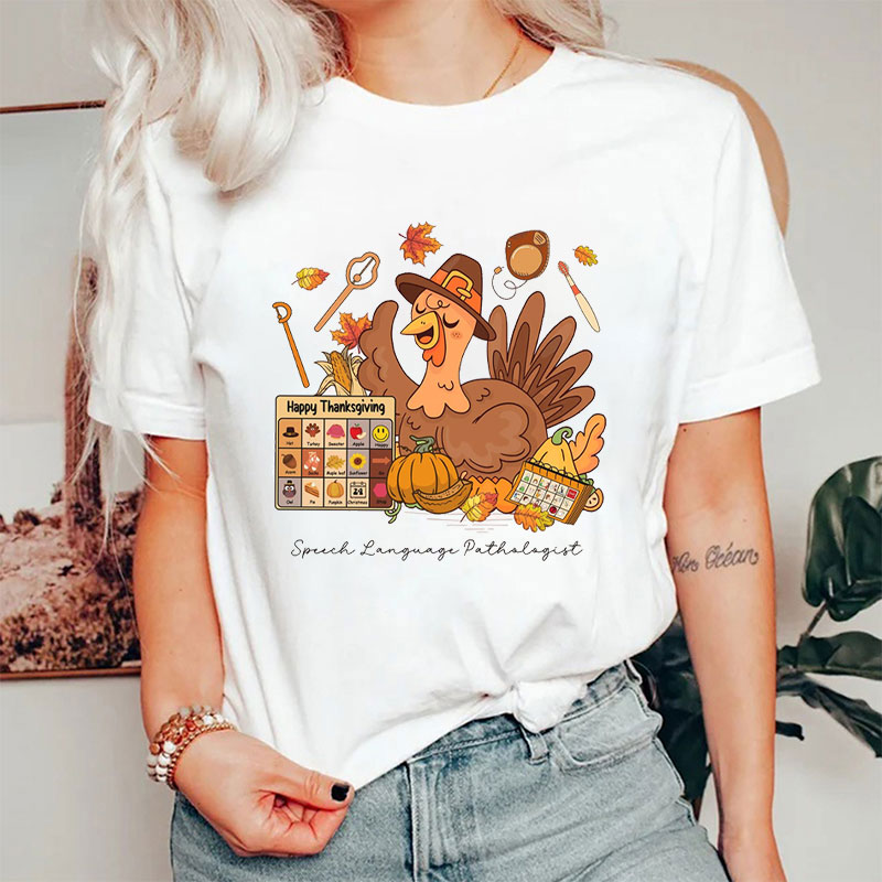 Thanksgiving Speech Language Pathologist T-Shirt