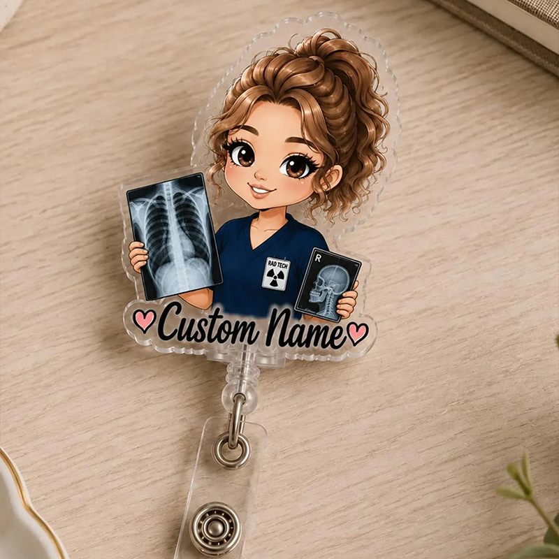 Personalized Photo Radiology Badge Reel