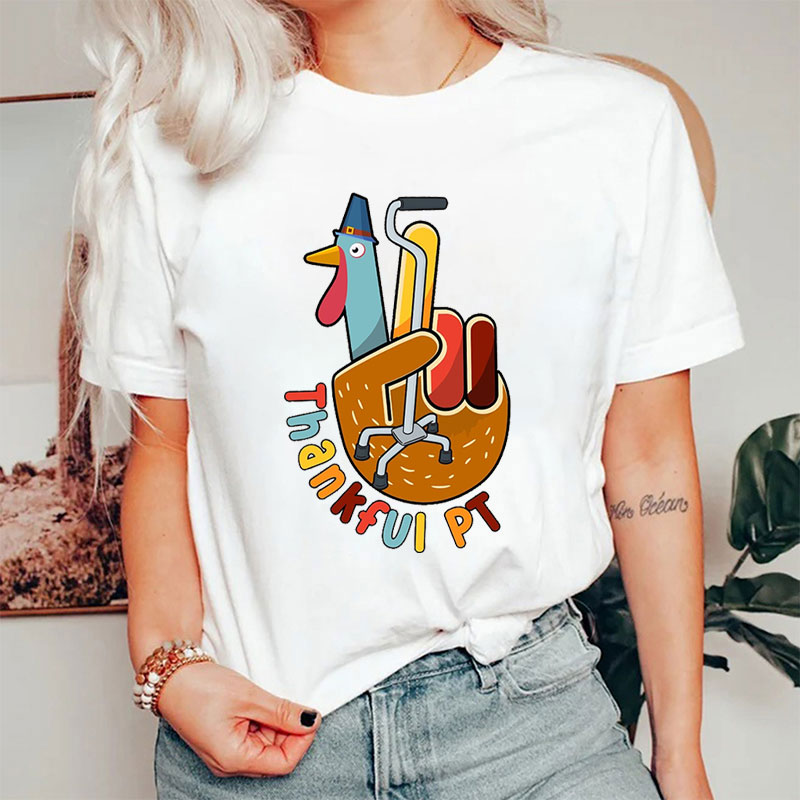 Thankful PT Turkey With Walker T-Shirt