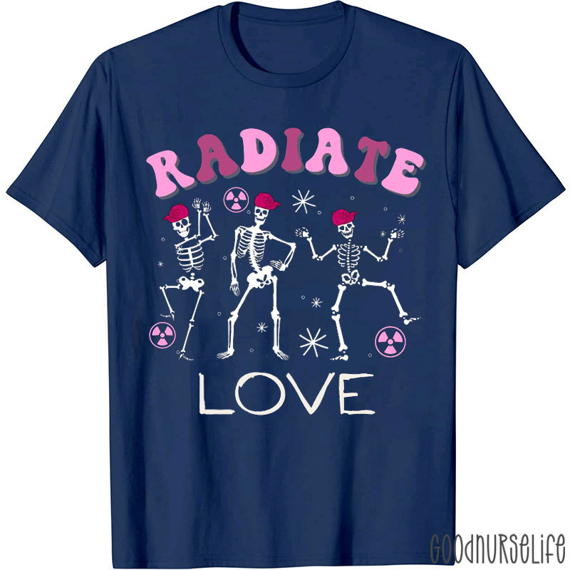 Valentine Radiate Love Nurse T-shirt