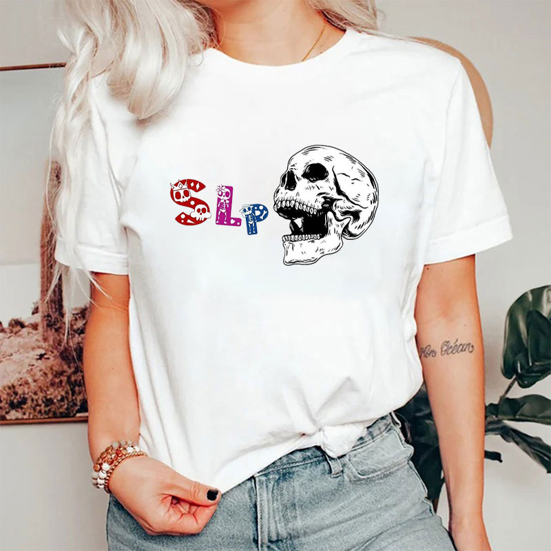 Halloween Spooky Head Skeletons T-Shirt