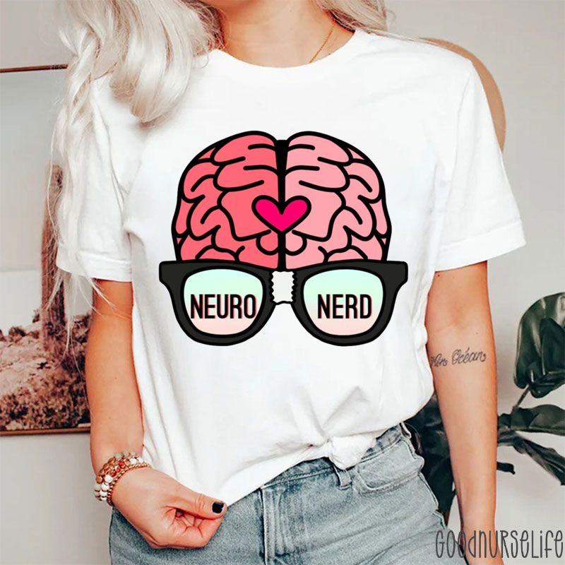 Neuro Nerd Physical Therapy Nurse T-Shirt