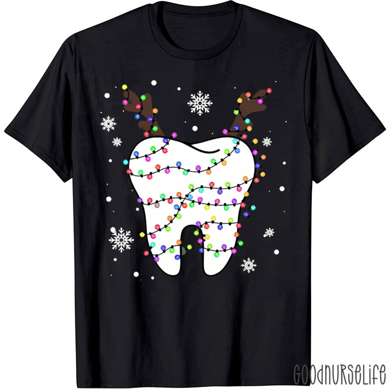 Elk Tooth With Christmas Light T-Shirt