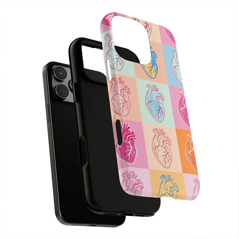 Colorful Heart Nurse Phone Case