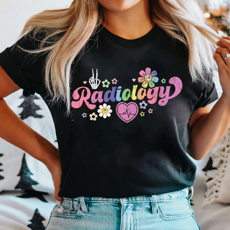 Sunflower Radiology Heartbeat T-Shirt