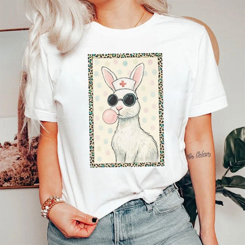 Bubble Gum Bunny Nurse T-shirt