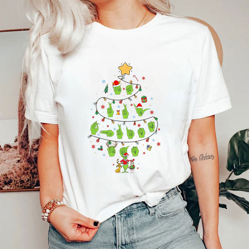 Sign Language Tree And Festive T-Shirt