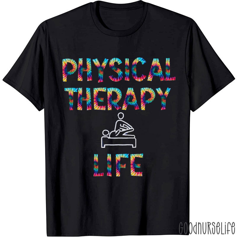 Colorful Physical Therapy Nurse T-Shirt