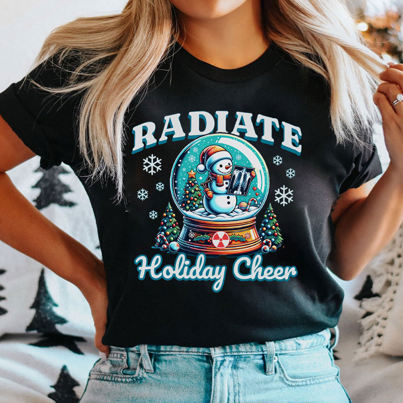 Radiate Holiday Cheer Snow Globe T-Shirt