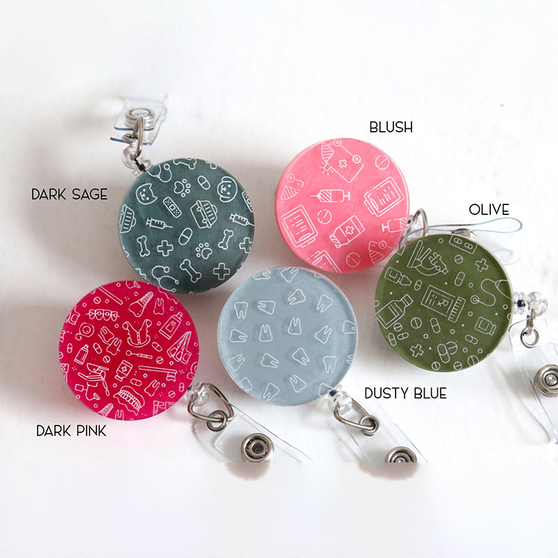 Personalized Medical Nurse Badge Reel
