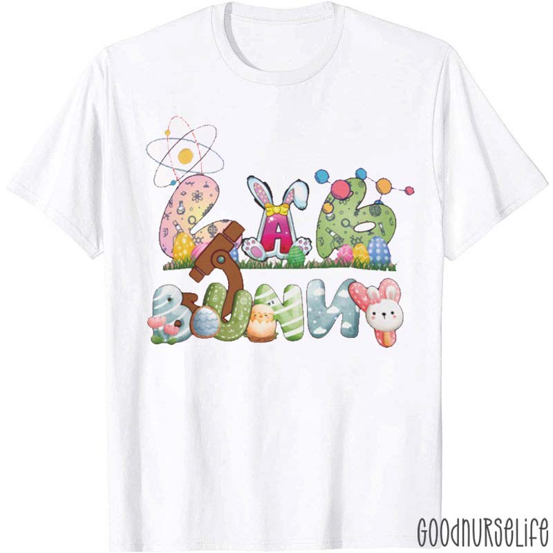 Lab Bunny Easter Nurse T-Shirt