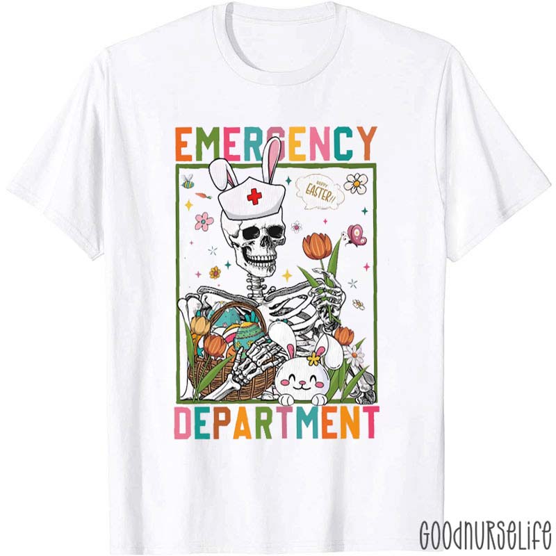 Happy Easter Emergency Department Nurse T-Shirt