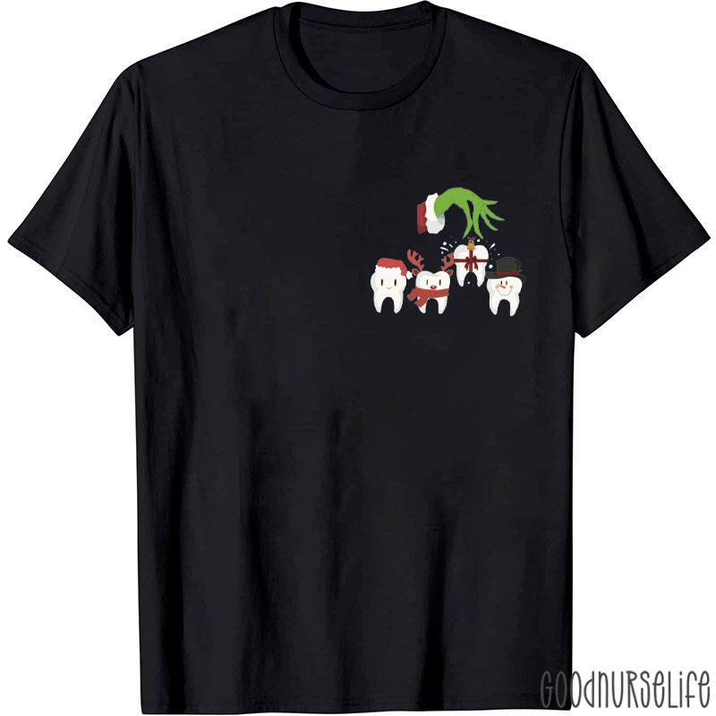 Dentist Stolen Teeth Dental Xmas T-Shirt