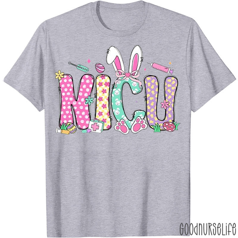 Personalized Job Title Hoppy Easter Nurse T-shirt