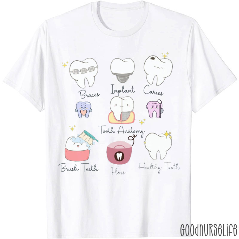 Dental Squad Tooth Anatomy T-Shirt