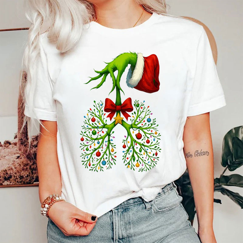 Hand Respiratory Tree Holiday T-Shirt