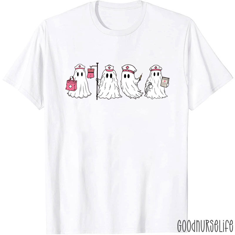 Interesting Medical Nurse Ghosts Crew Nurse T-Shirt