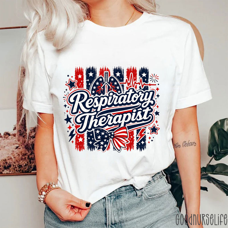 Respiratory Therapist Fourth Of July Nurse T-Shirt