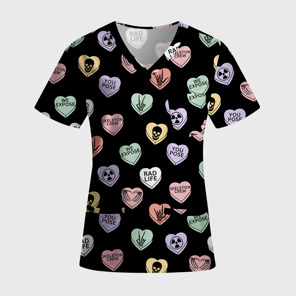 Skeleton Crew You Pose We Expose Antimicrobial Scrubs Sets