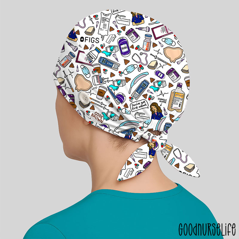 Everything Is Fine Nurse Scrub Cap