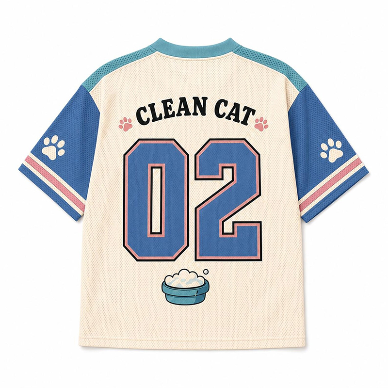 Personalized Wash Your Little Paws Black Cat Pediatric Nurse Mesh Jersey