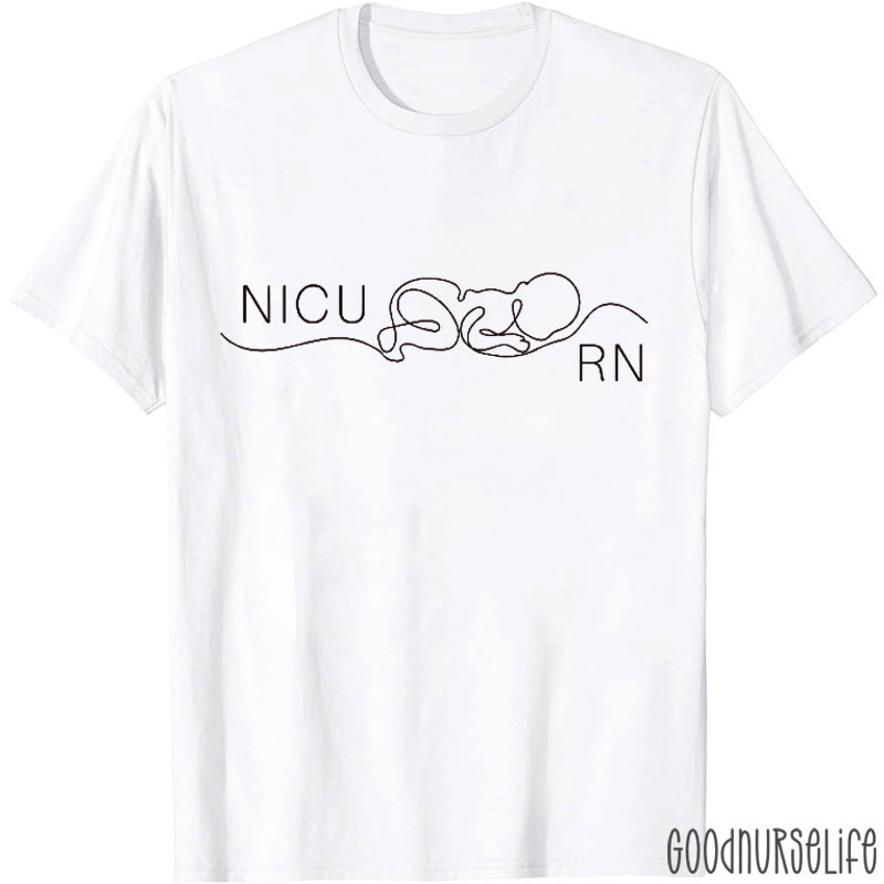 Line Art Care Nicu Nurse T-Shirt