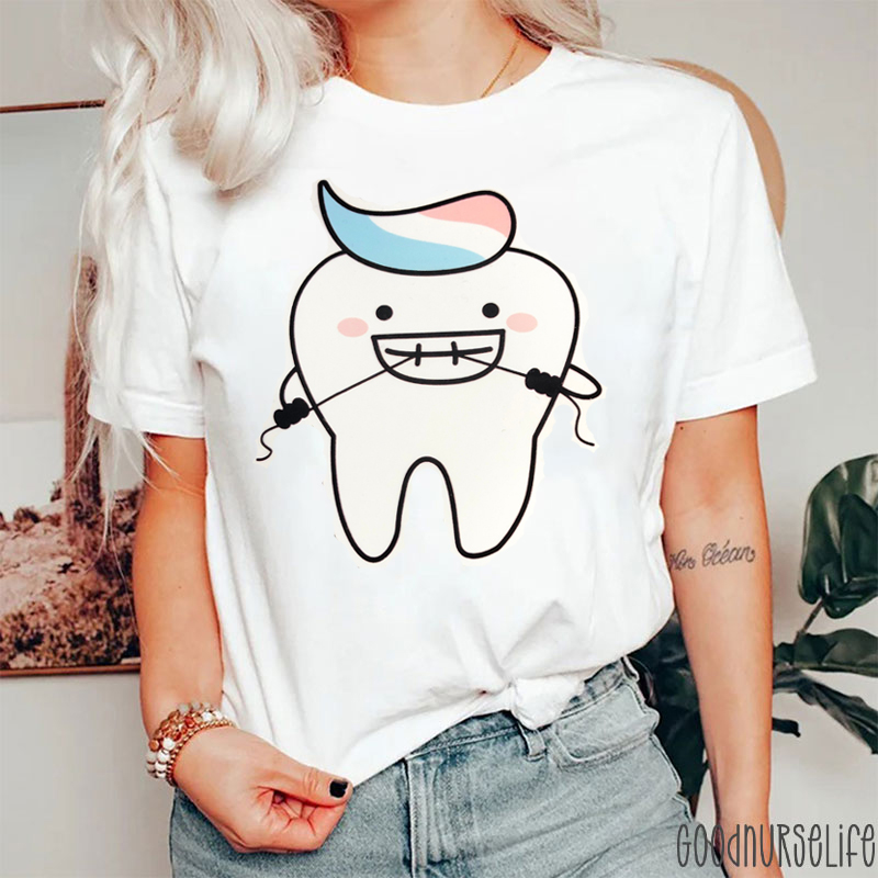Flossing Teeth Dental T-Shirt