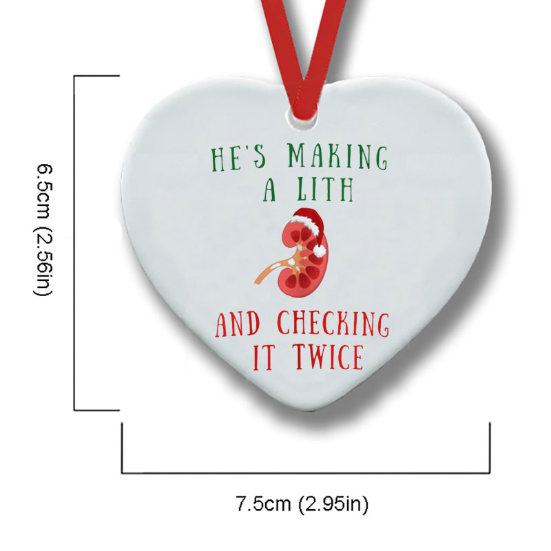 Silent Night Foley Night Nurse Ceramic Christmas Ornament