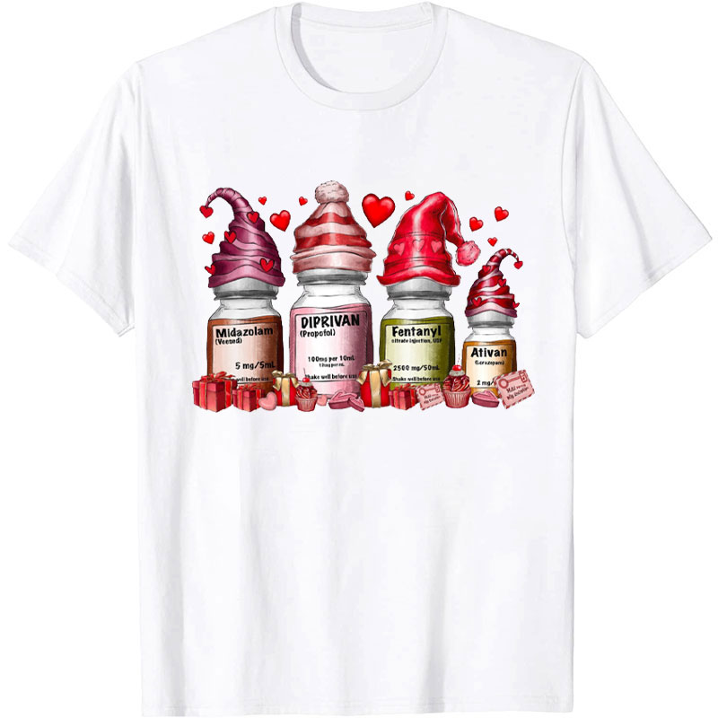 Pharmacist Critical Care Valentine Nurse T-Shirt