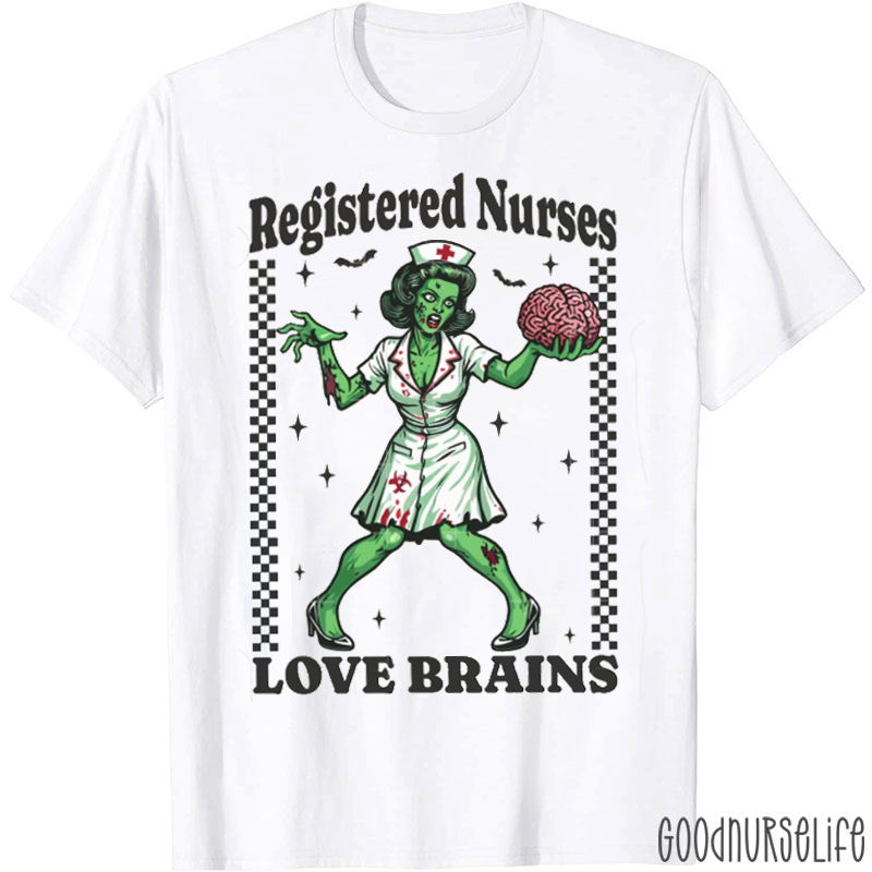 Neuro Nurses Love Brains Nurse T-Shirt