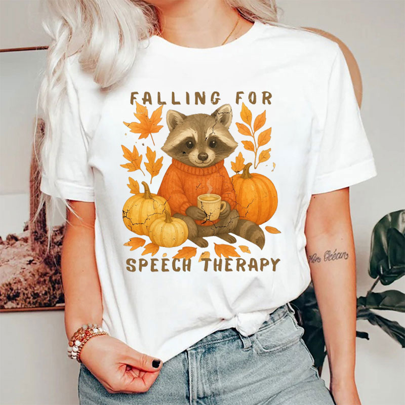 Falling For Speech Therapy T-Shirt