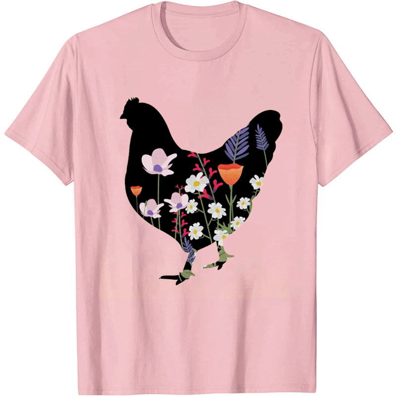 Floral Chicken T-Shirt