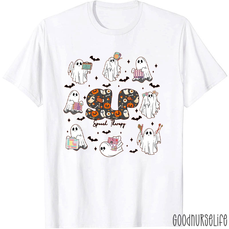 Halloween Cute And Funny Ghost SLP T-Shirt