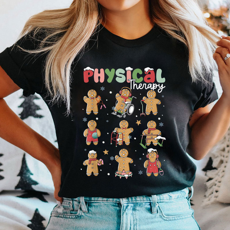 Festive Gingerbread PT Characters T-Shirt