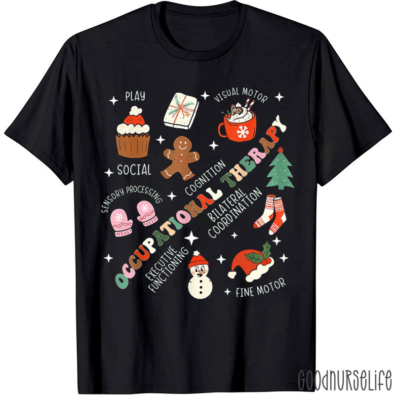 Christmas Occupational Therapy Crew T-Shirt