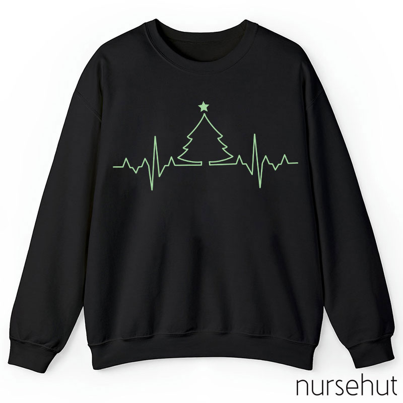 ECG Christmas Tree Nurse Sweatshirt