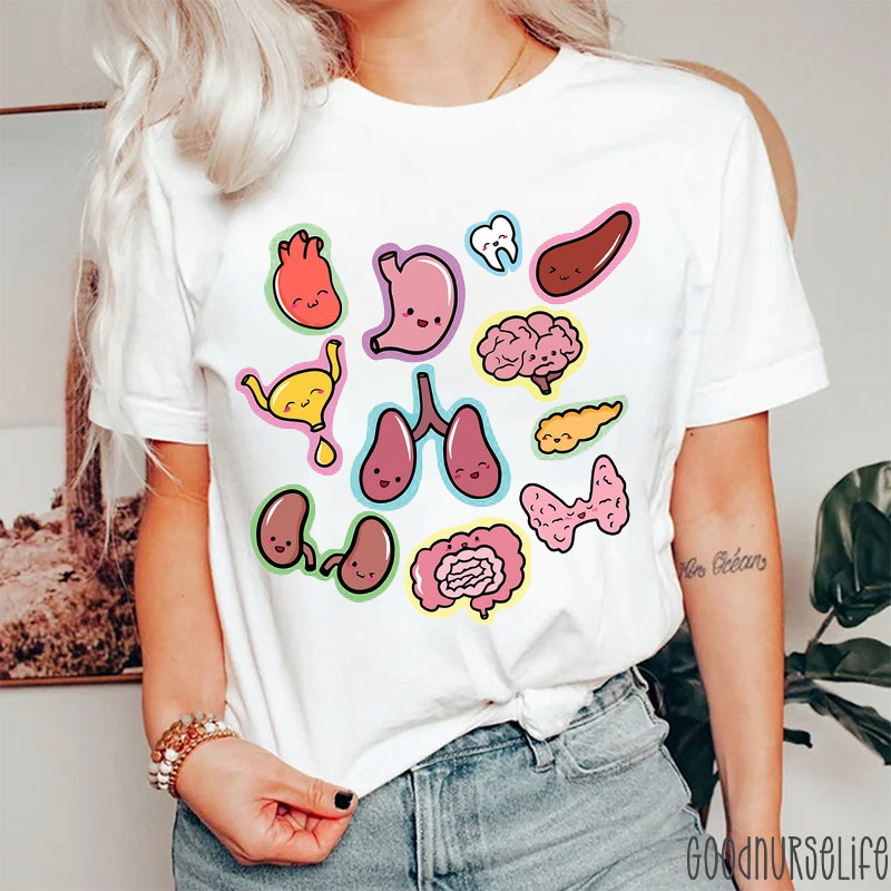 Kawaii Organs Nurse T-Shirt