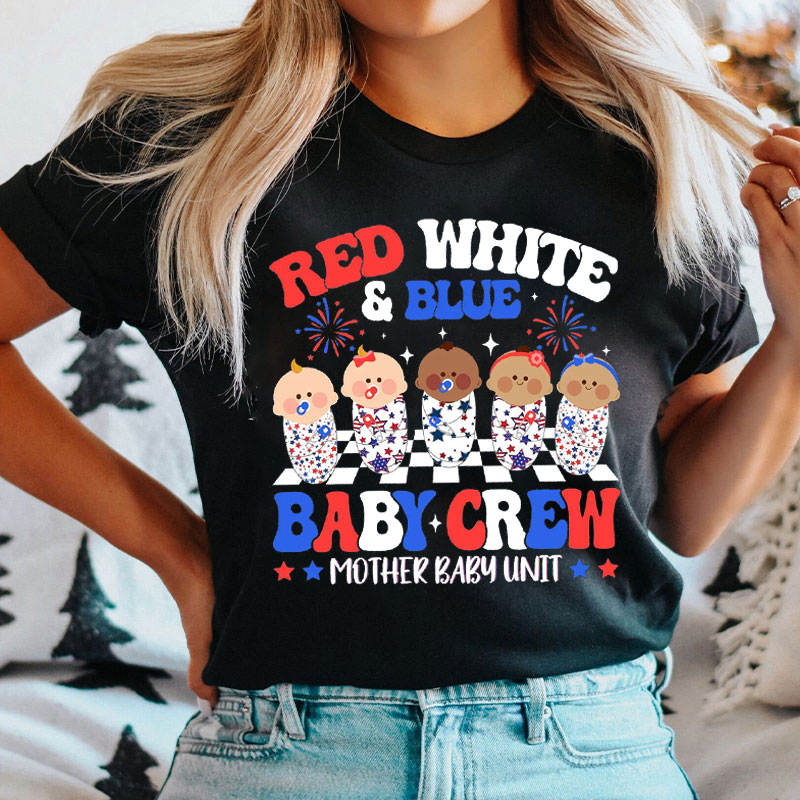 Red White And Blue Baby Crew T-Shirt