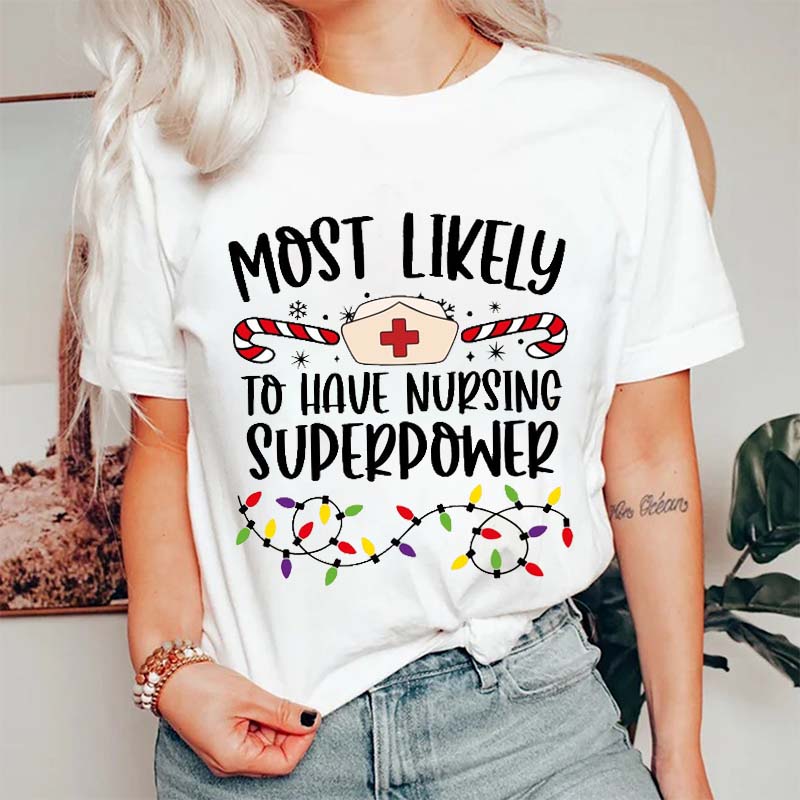 Personalized Mostly To Nurse T-Shirt