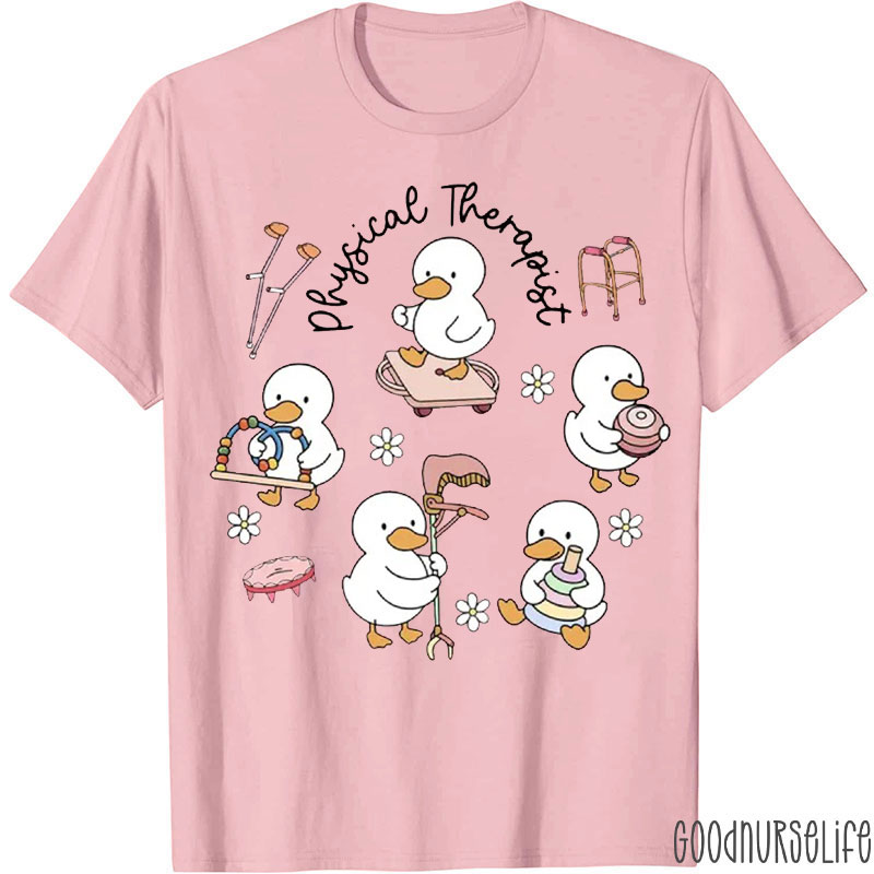 Cute Geese Physical Therapist T-shirt