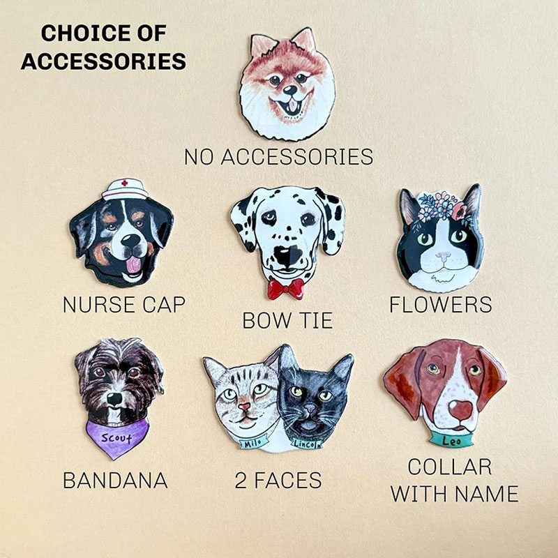 Personalized Pet Portrait Badge Reel