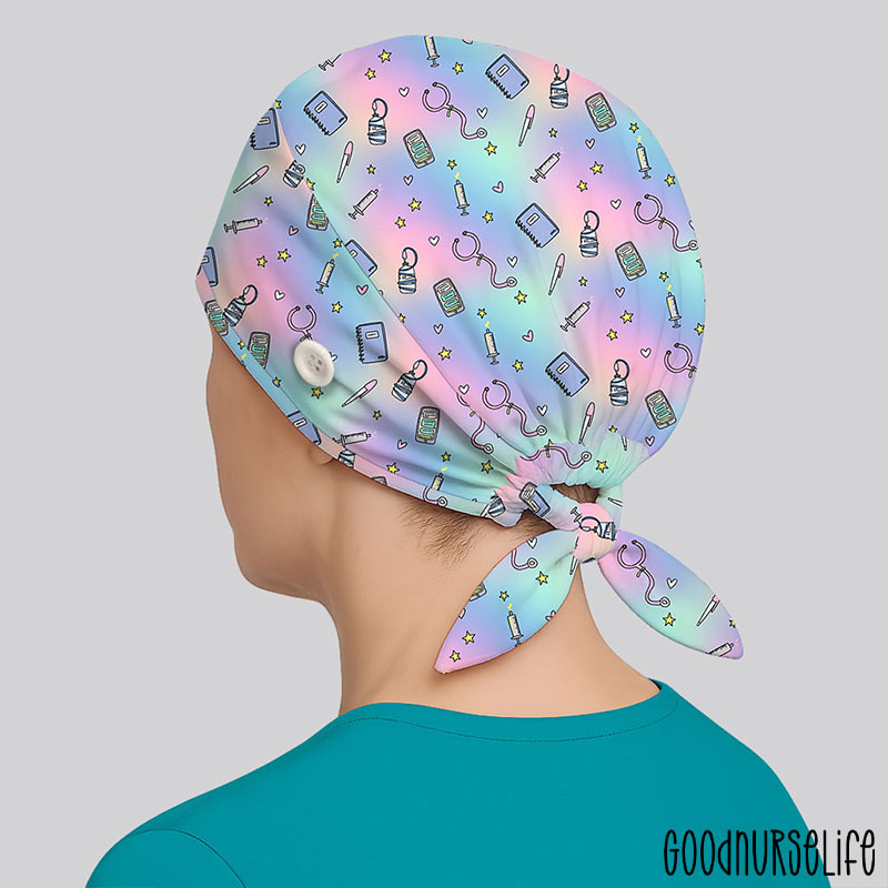 Medical Equipment Neon Nurse Scrub Cap
