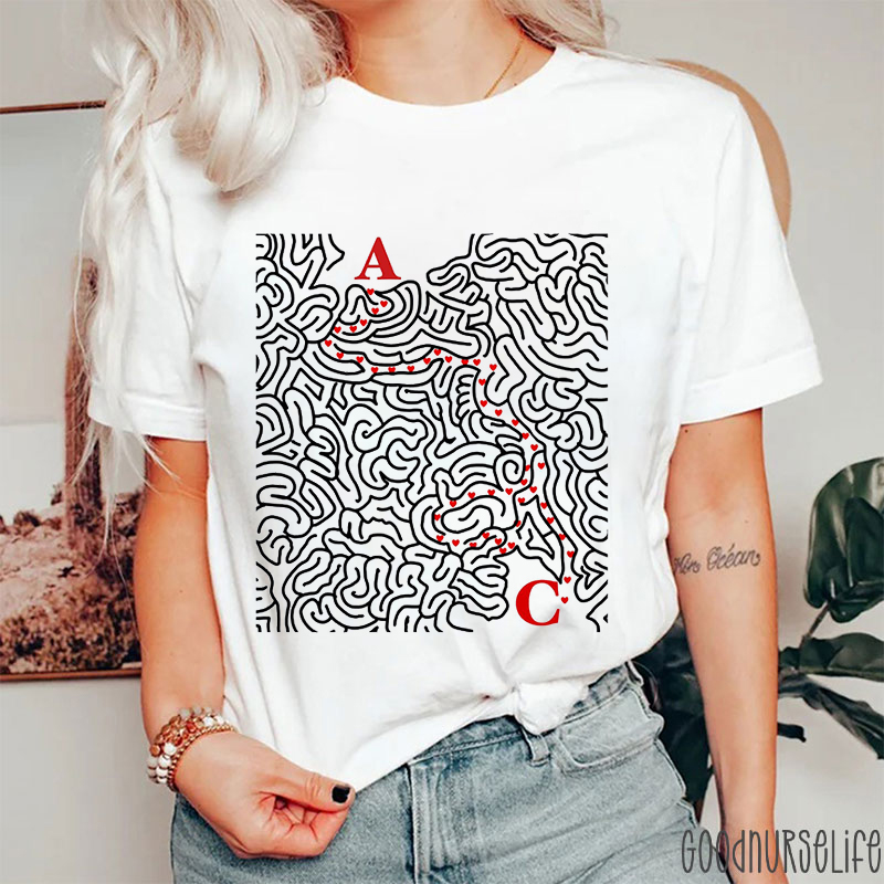 Brain Structure Nurse T-Shirt