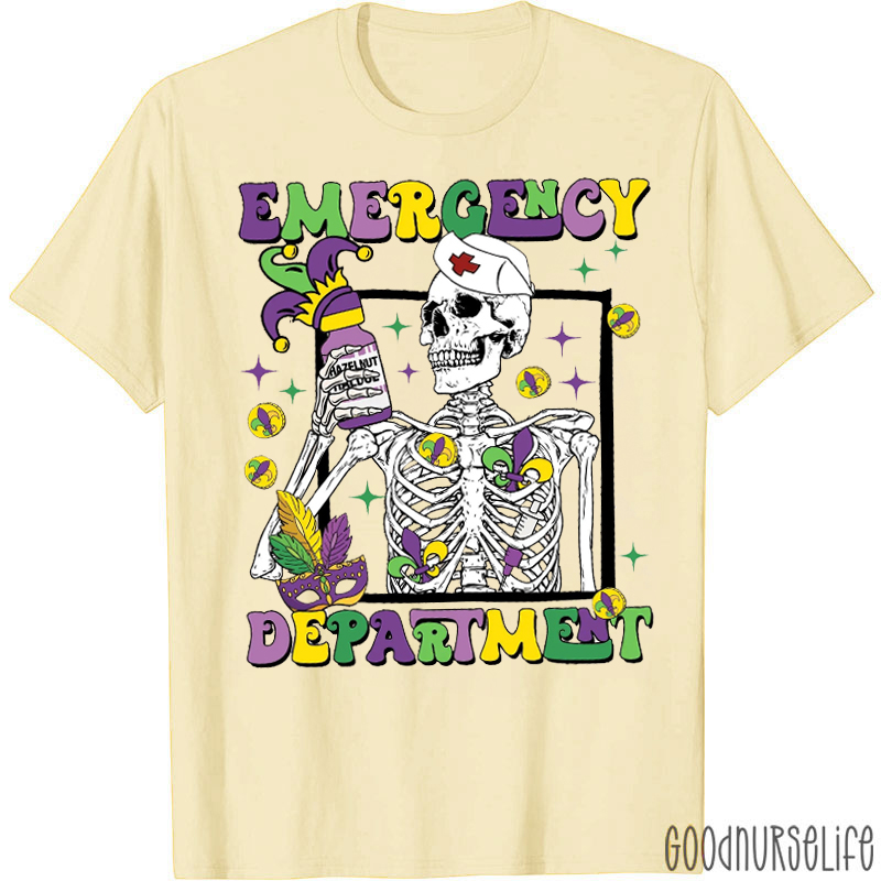 Festival Skeleton Emergency Department T-shirt