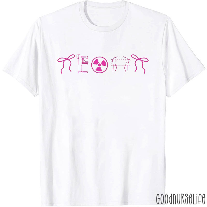 Nuclear Medicine Themed Pink T-Shirt