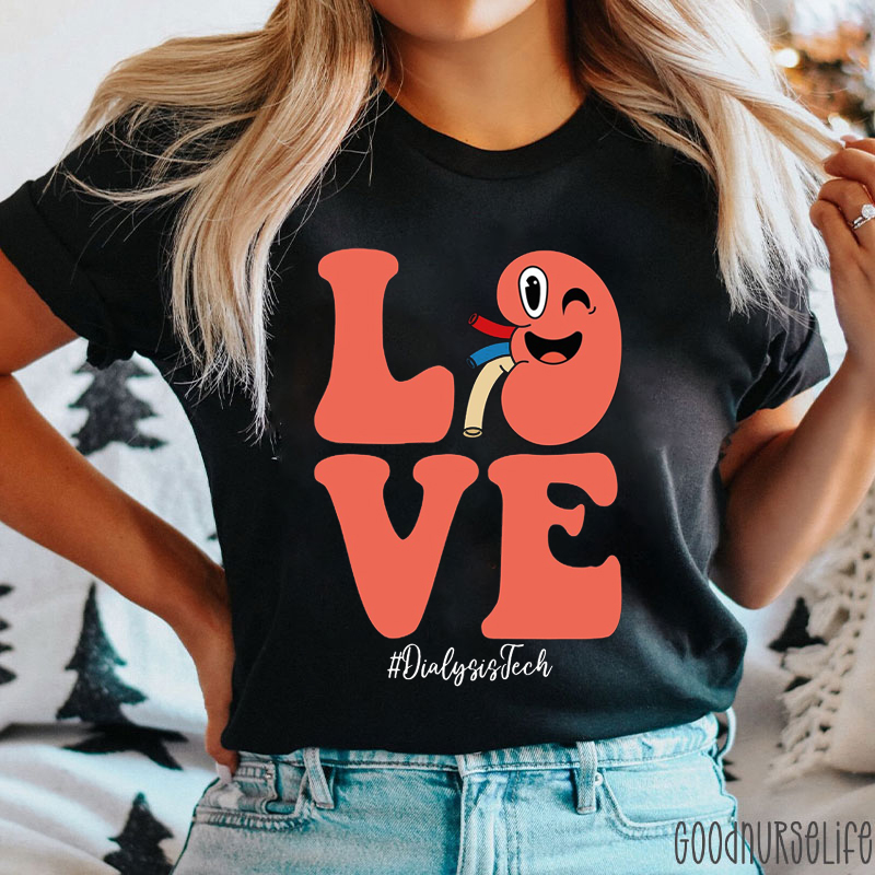 Personalized Love Kidney Nurse T-shirt