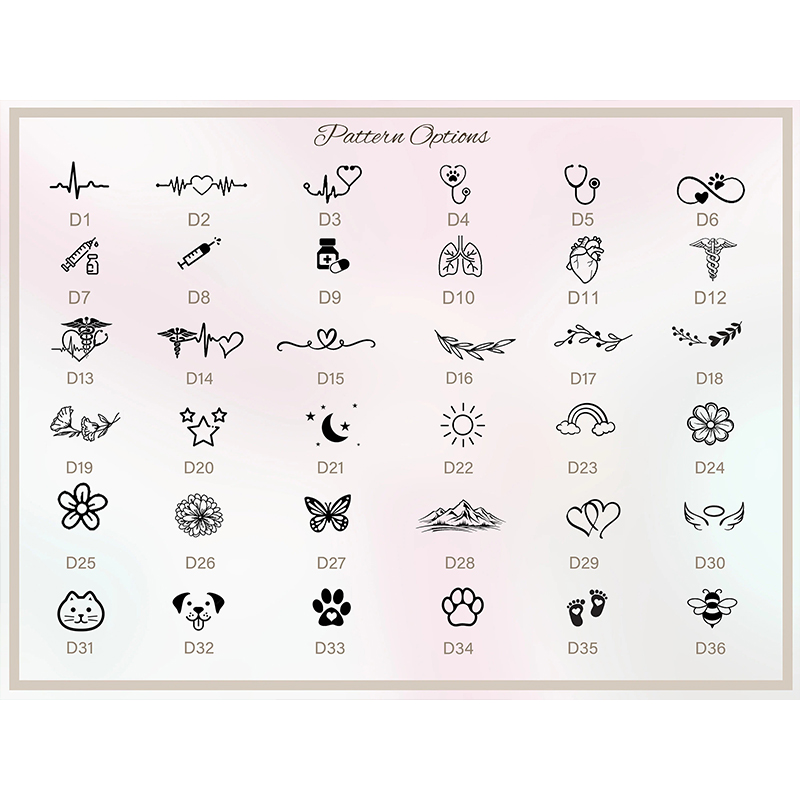 Personalized Name And Cute Icon Nurse Stethoscope ID Tag